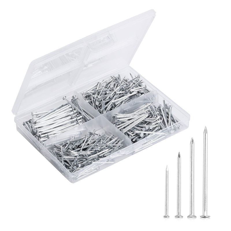 [Australia] - Mr. Pen- Nail Assortment Kit, 600pc, Small Nails, Nails, Nails for Hanging Pictures, Picture Hanging Nails, Finishing Nails, Hanging Nails, Picture Nails, Wall Nails for Hanging, Pin Nails 