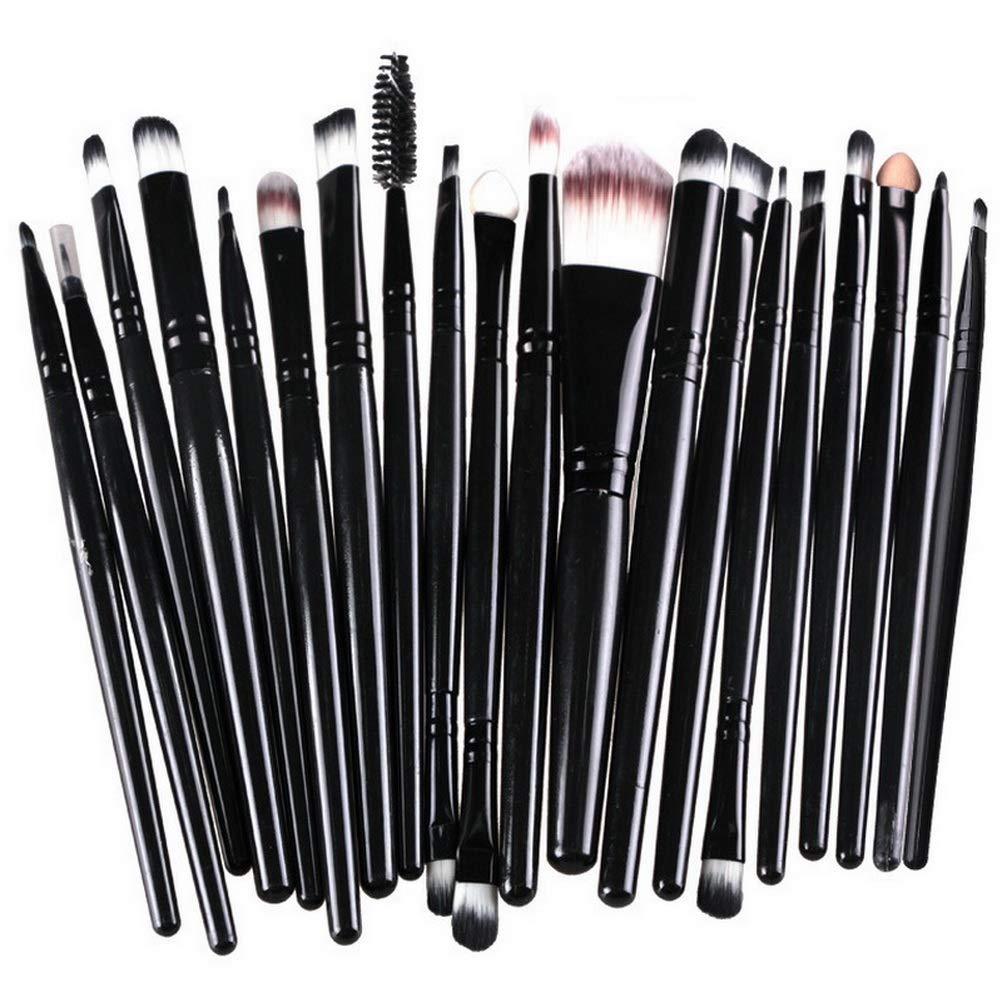 [Australia] - Makeup Brushes ZHIYE Make up Brush Set 21 PCs Professional Face Eyeliner for Foundation Blush Concealer Eyeshadow with Travel Black 