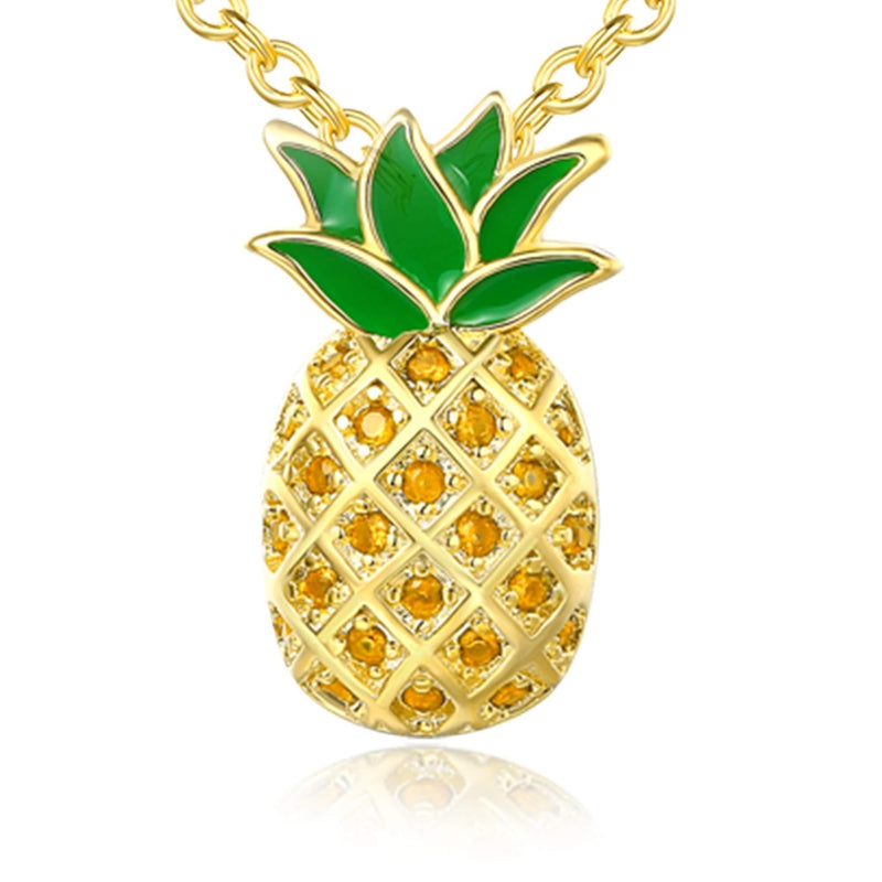 [Australia] - Be A Pineapple Necklace For Women: Pineapple Jewelry, Pineapple Gifts, Inspiring Pineapple Necklace, Dainty Pineapple Necklace, Just Like A Pineapple Necklace Gold Pineapple 
