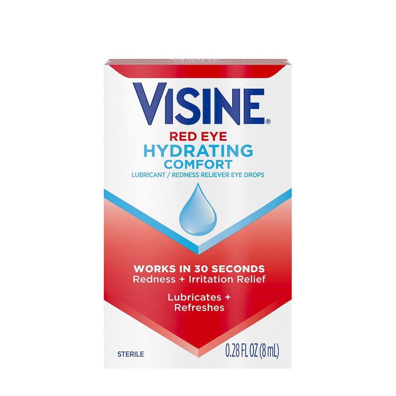 [Australia] - Visine Red Eye Hydrating Comfort Redness Relief Lubricating Eye Drops, 0.28 fl. oz 