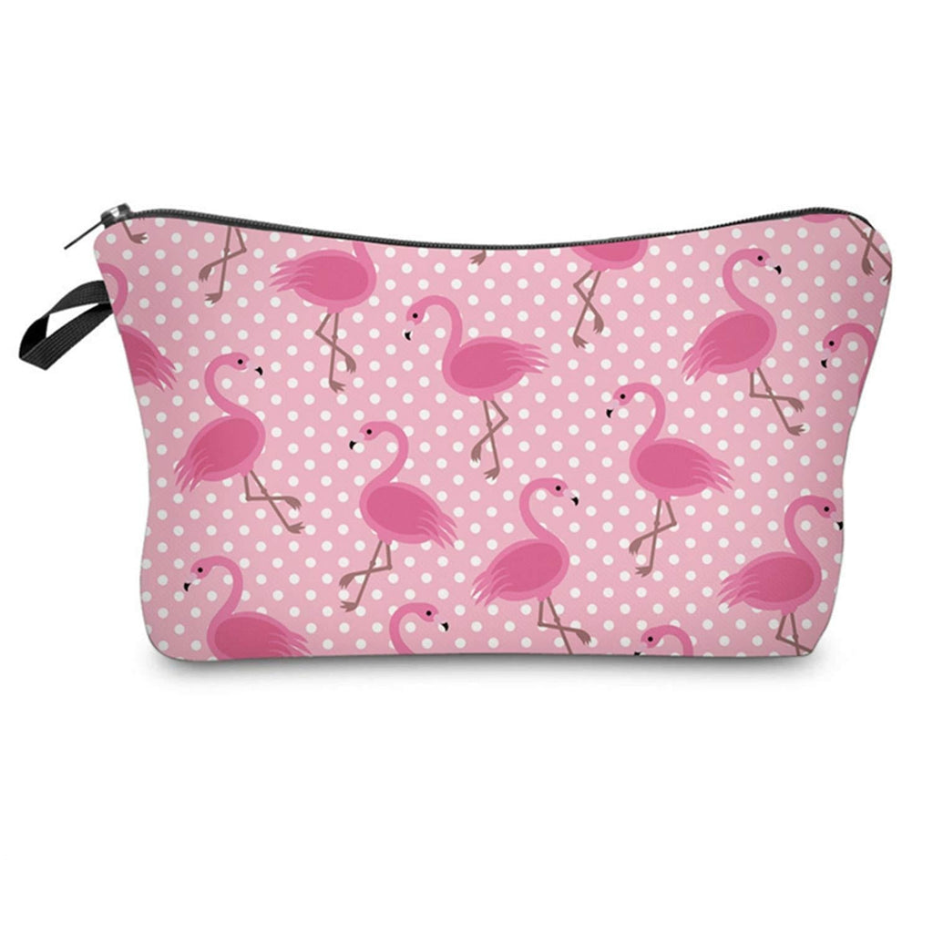[Australia] - Cosmetic Bag for Women,NIUTA Adorable Roomy Makeup Bags Travel Waterproof Toiletry Bag Accessories Gifts. (Flamingo) 