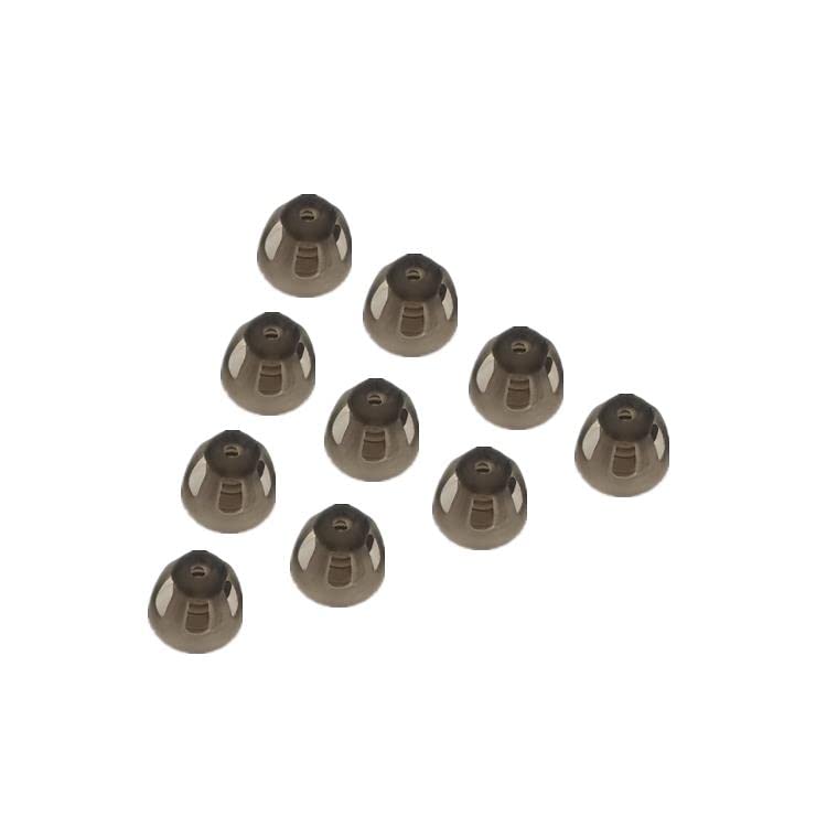 [Australia] - Hearing Aid Domes Smoky Gray Tips Ear Pieces Comfortable for Open Fit BTE Sound Amplifier PSAP Kit Invisible, except for RIC 5mm (S * 10) 