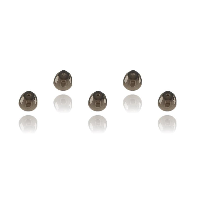 [Australia] - Hearing Aid Domes Smoky Gray Tips Ear Pieces Comfortable for Open Fit BTE Sound Amplifier PSAP Kit Invisible, except for RIC 5mm (S * 5) 