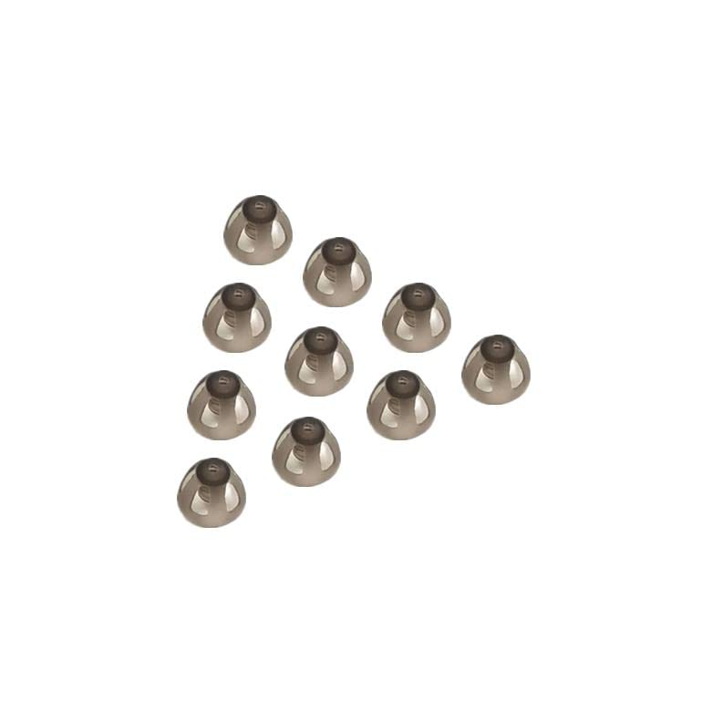[Australia] - Hearing Aid Domes 8mm Smoky Gray Tips Ear Pieces Comfortable for Open Fit BTE Sound Amplifier PSAP Kit Invisible, Except for RIC 8mm (M * 10) 