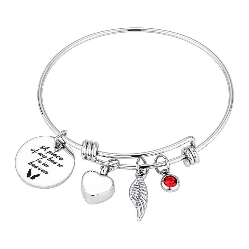[Australia] - Dletay Cremation Bracelet for Ashes Stainless Steel Urn Bracelet with Heart Charm Ashes Holder Memorial Urn Bangle for Ashes-I Still Need You Close to Me A piece of my heart is in heaven 
