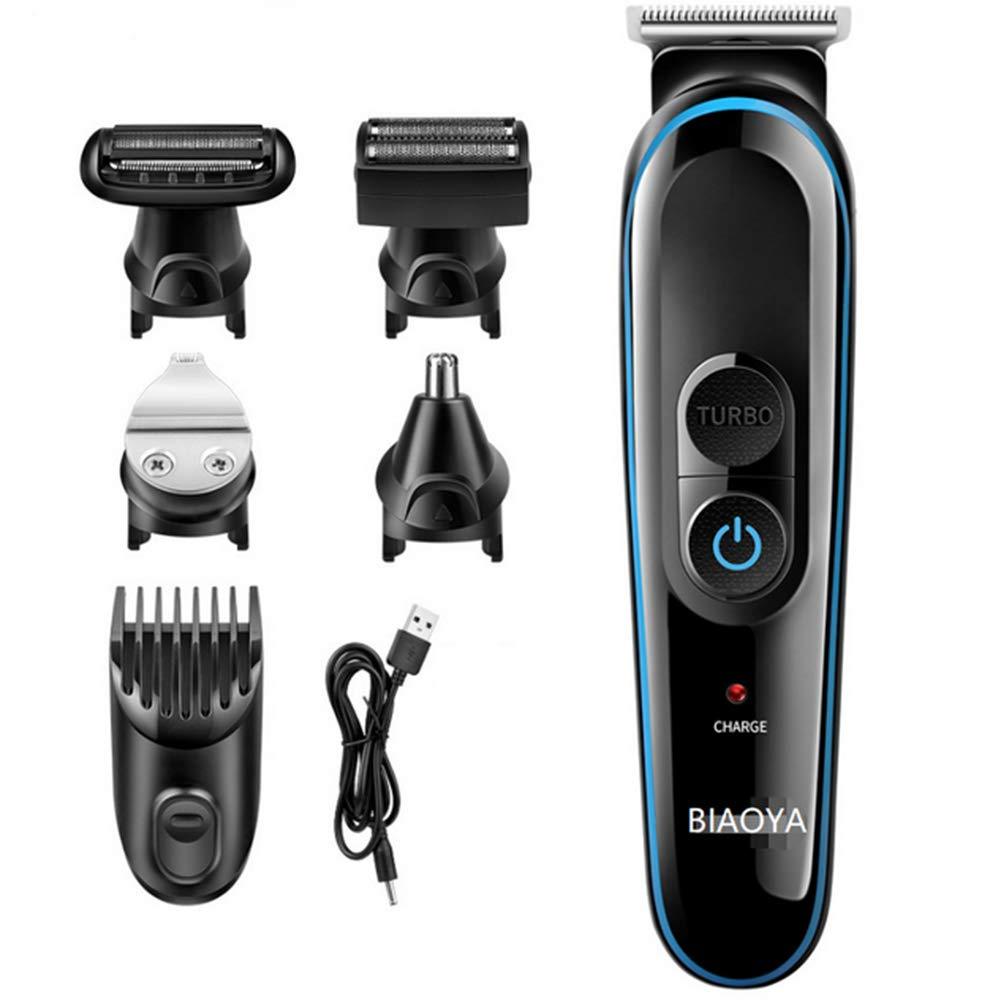 [Australia] - Mini Kitty All-in-one Beard Trimmer Hair Clipper 5 In 1 Mens Cordless Hair Mustache Trimmers Hair Cutting Groomer Kit Precision Detail Trimmer USB Rechargeable For Kids Dad Husband Gift Family 