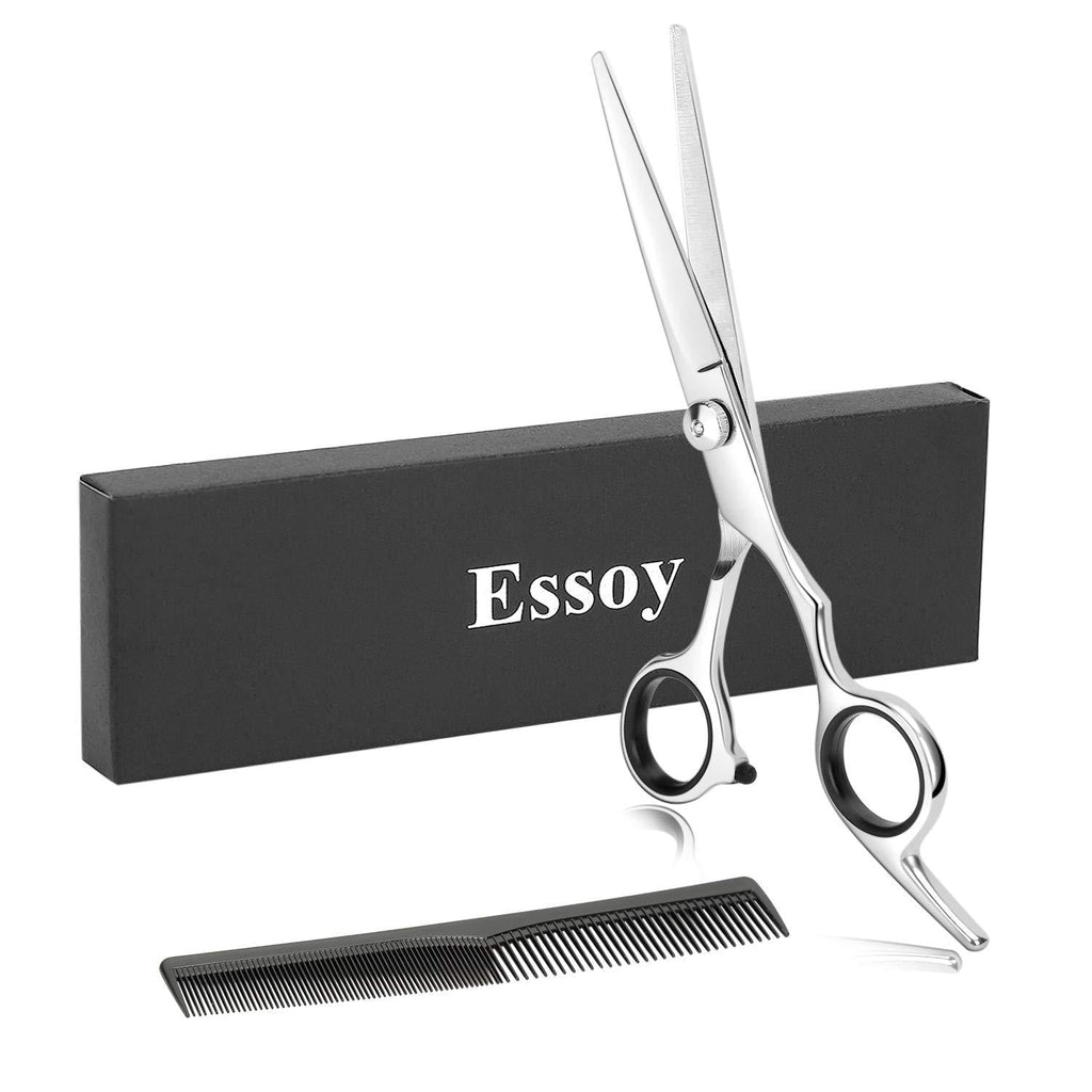 [Australia] - ESSOY Professional Hair Cutting Scissors/Shears (6.5-Inches), Stainless Steel Haircut Scissor with Fine Adjustment Screw for Home Salon,Barber Hairdressing Scissor for Women Men Kids 