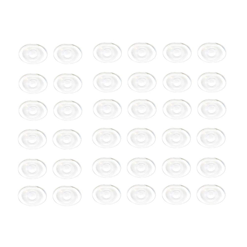 [Australia] - 36 Pieces Clear Gel Oval Foot Corn Rings Gel Cushions Pads Caps Gel Oval Foot Corn Rings Gel Cushions Pads Caps Remover Shoes Sticker Foot Protector Self Adhesive Back Heel Sticker 
