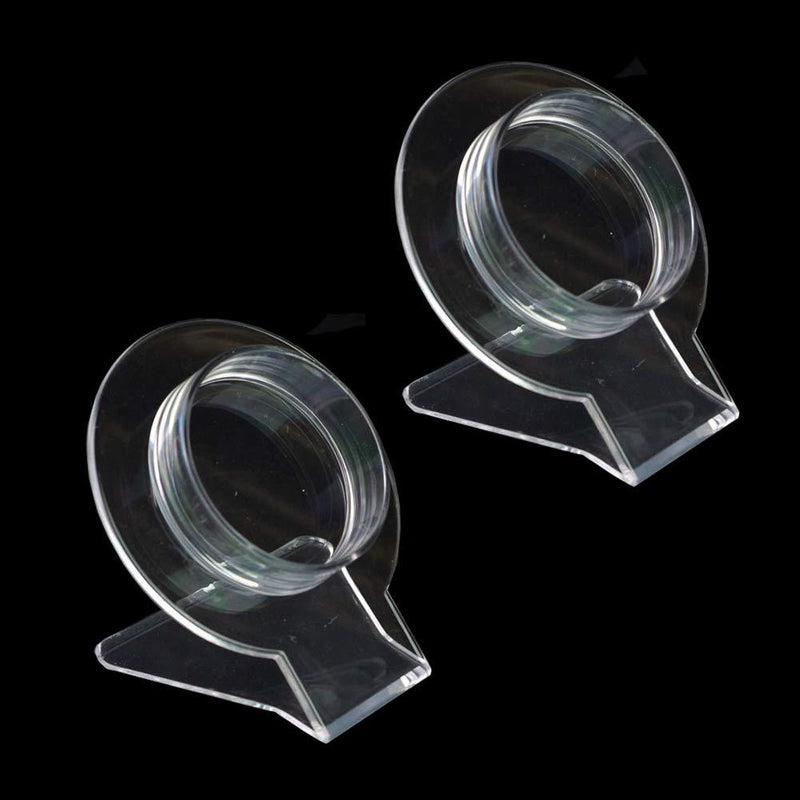 [Australia] - 2 Pcs Clear Acrylic Bracelet Displays Stands Bracelet Display Stand Holder Clear Bracelet Stand Transparent Shelf Shelves Acrylic Jewelry Holder Showcase Shelf Clear Jewelry Organizer Rack 