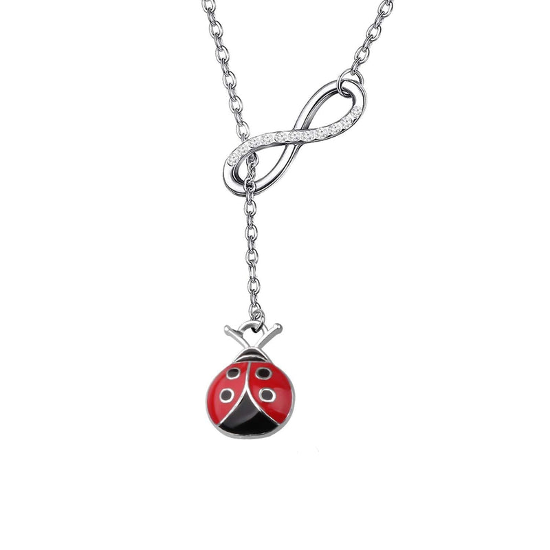 [Australia] - WUSUANED Good Luck Ladybug Keychain When She Swoops in It Remind Us Not Be Let Worries Cloud A Single Day Ladybug Lover Gift Ladybug necklace 