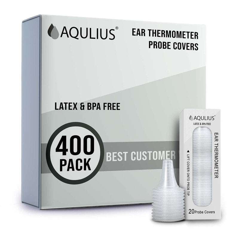 [Australia] - 400 Pack of Ear Thermometer Disposable Covers (Universal Fit - Medical Grade) Compatible with All Braun Thermoscan & Phillips Ear Thermometers - Bulk Refill Pack of 400 