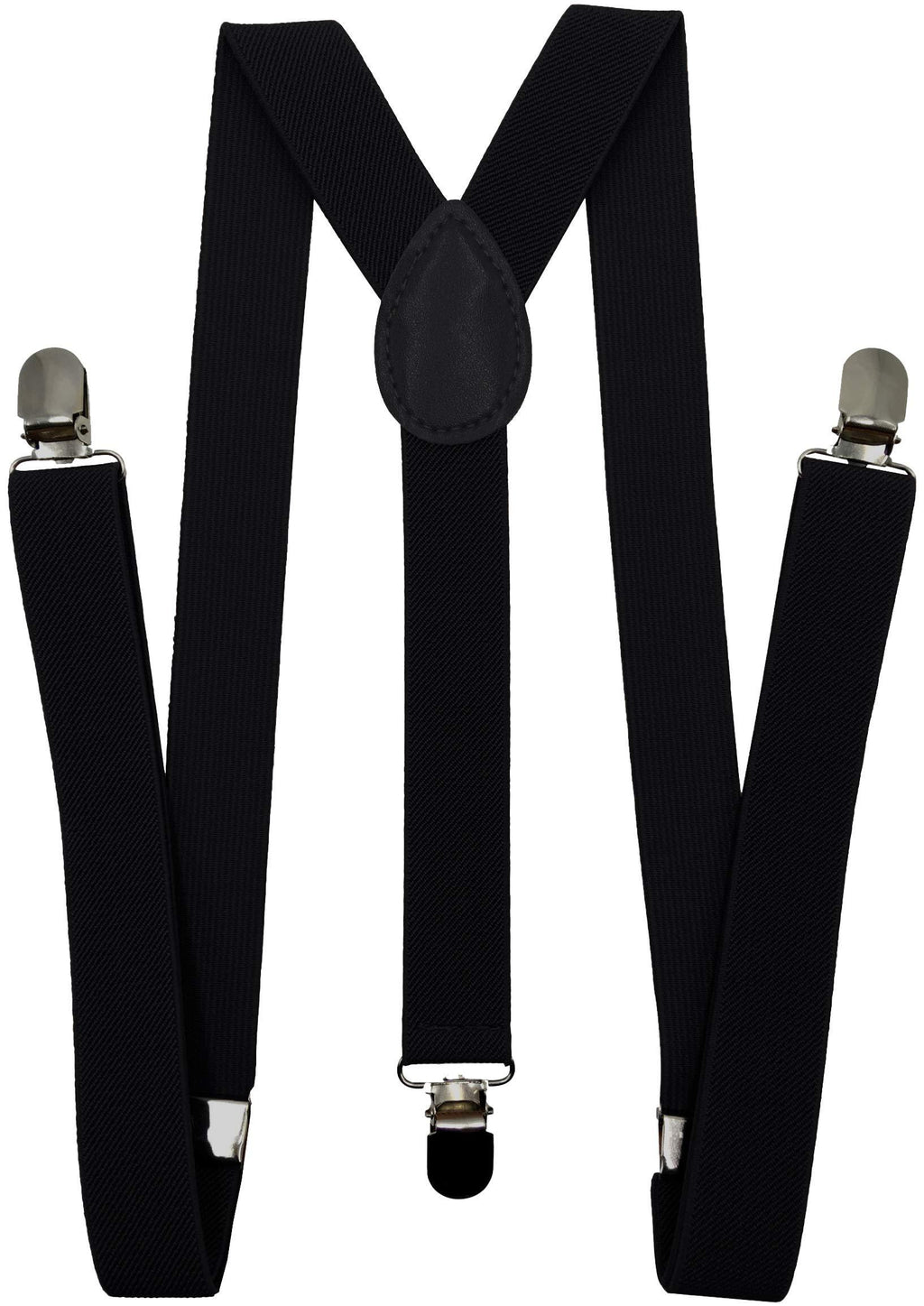 [Australia] - Consumable Depot Solid Color Suspenders Y-Back | Adjustable and Elastic | Black 