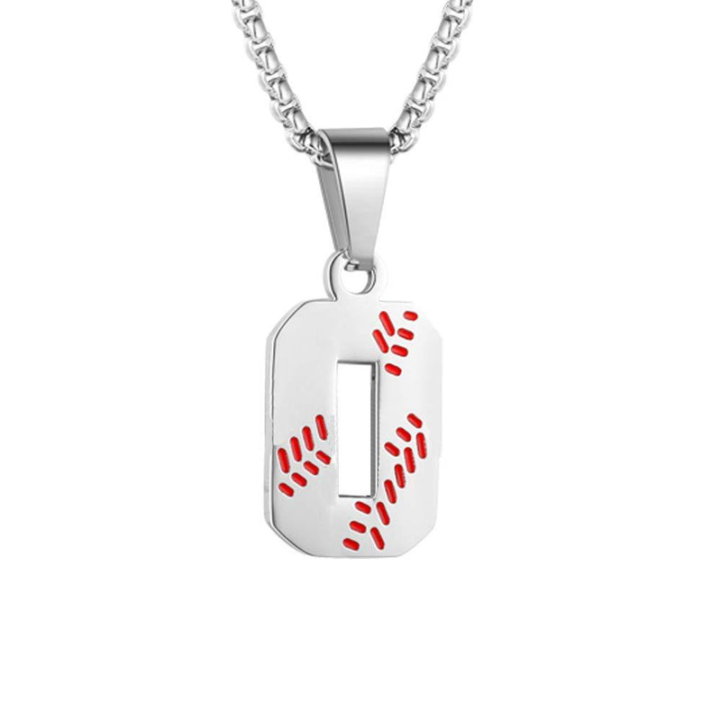 [Australia] - TLIWWF Inspiration Baseball Jersey Number Necklace Stainless Steel Charms Number Pendant for Boys Men 0 