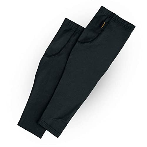 [Australia] - YOONEEK Titanium Leg Sleeves For Men and Woman, UV SPF50+ Sun Protection, Relief and Muscle Recovery Large Black 