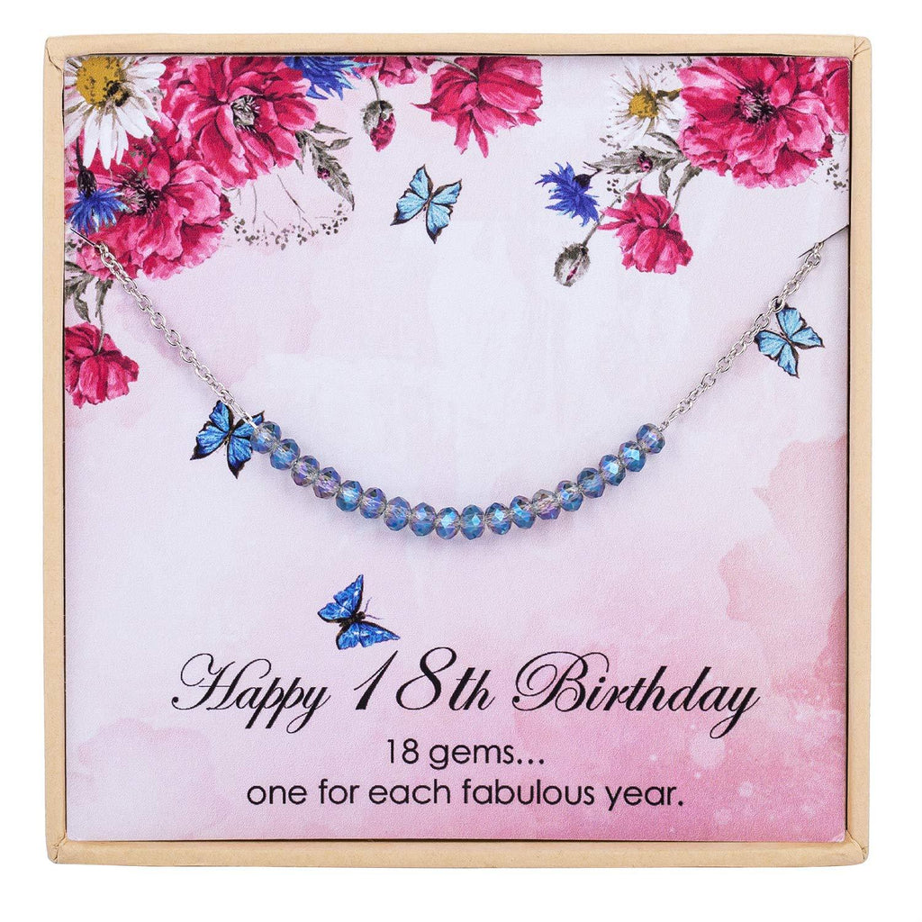 [Australia] - ESSIE ODILA Sweet Birthday Anklets for Young Women Teenager 925 Sterling Silver Ankle Bracelet Crystal Beads Jewelry Gift for Daughter Sister Niece 18th 