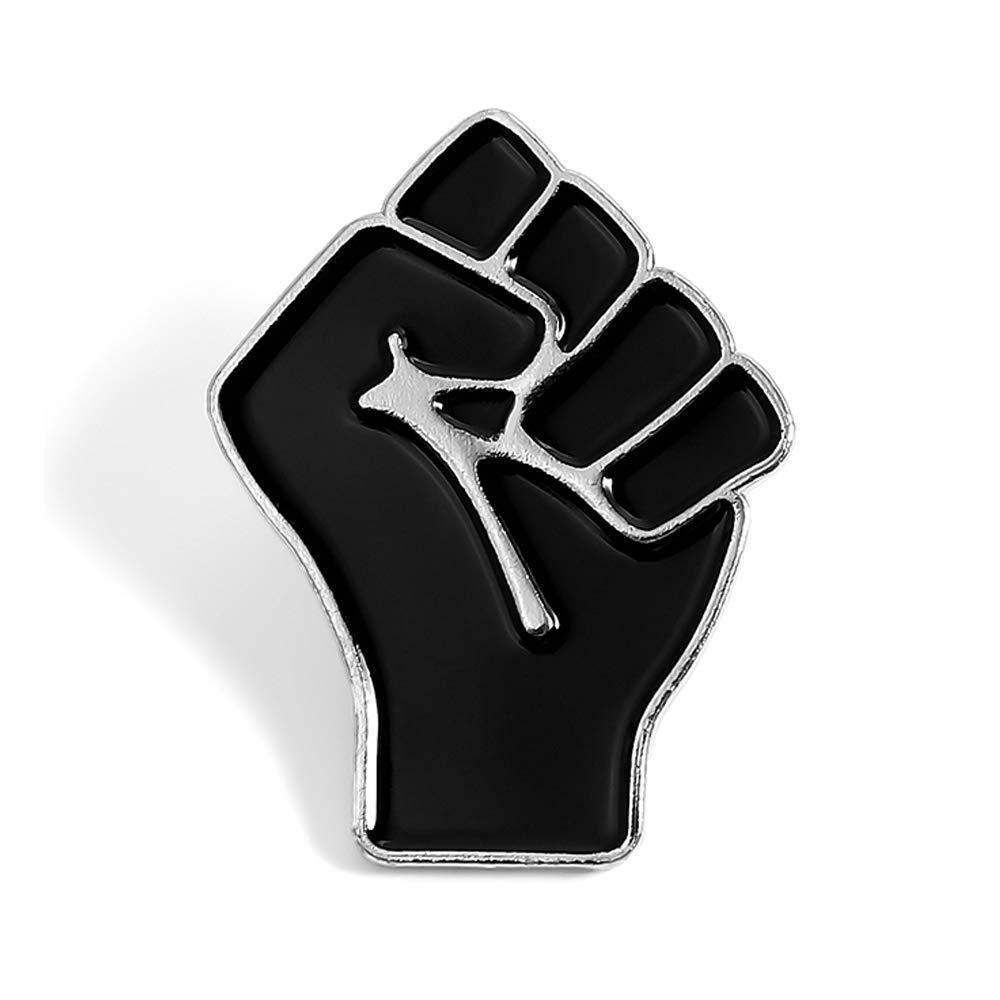 [Australia] - Gillna Black Lives Matter Statement Enamel Pins-Raised Fist Enamel Pin-BLM Lapel Pin-Solidarity Lapel Pin for Jackets,Backpacks,Bags,Hats Black Fist 