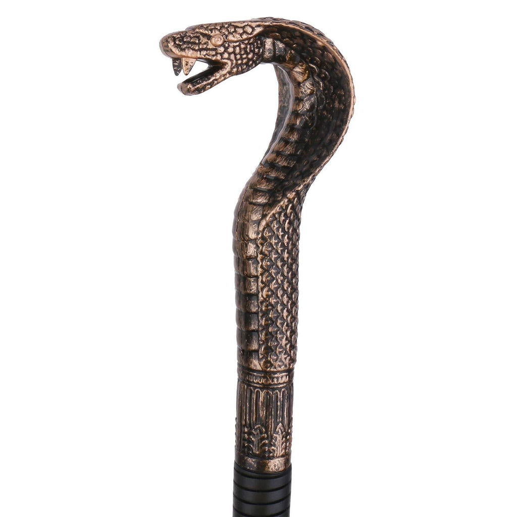[Australia] - Vesil Skeleteen King Cobra Pimp Cane Egyptian Style Staff Scepter for Emperor 