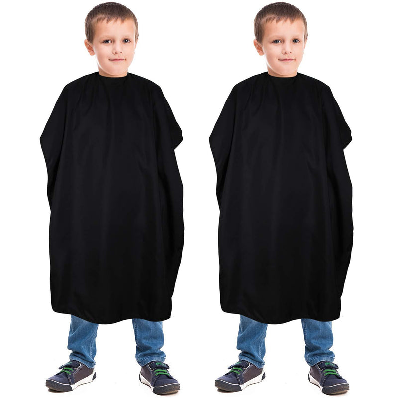 [Australia] - 2 Pieces Kids Haircut Barber Cape Cover Hair Salon Cape Waterproof Hair Cutting Cape Styling Apron Shampoo Cape with Adjustable Snap Closure for Salon and Home, 47.3 x 31.5 Inch 