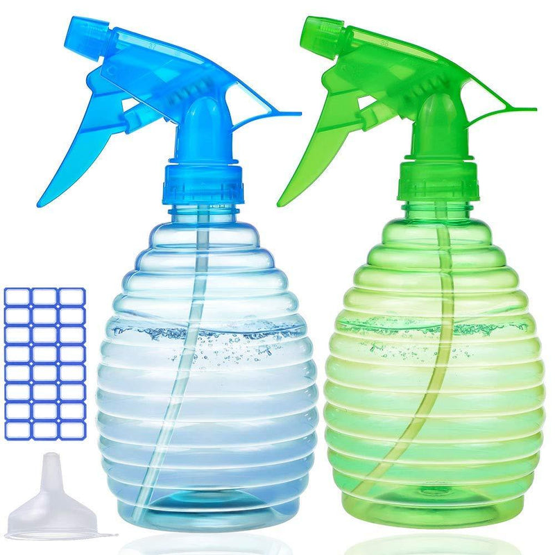 [Australia] - Spray Bottles For Cleaning Solutions (2 Pack,16 Oz) - The Best Water Spray Bottle For Plants - Empty Spray Bottle For Hair - BPA Free - Lightweight and Durable - Adjustable Nozzle - Great Value A pack 