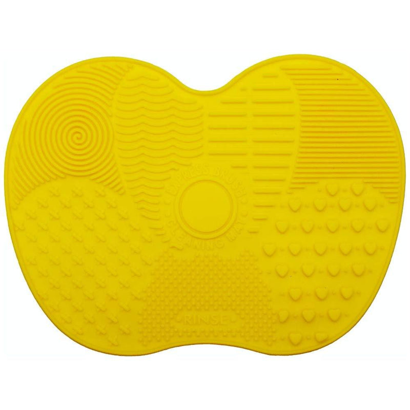 [Australia] - Yellow Silicone Makeup Brush Cleaning Mat From Royal Care Cosmetics Yellow 