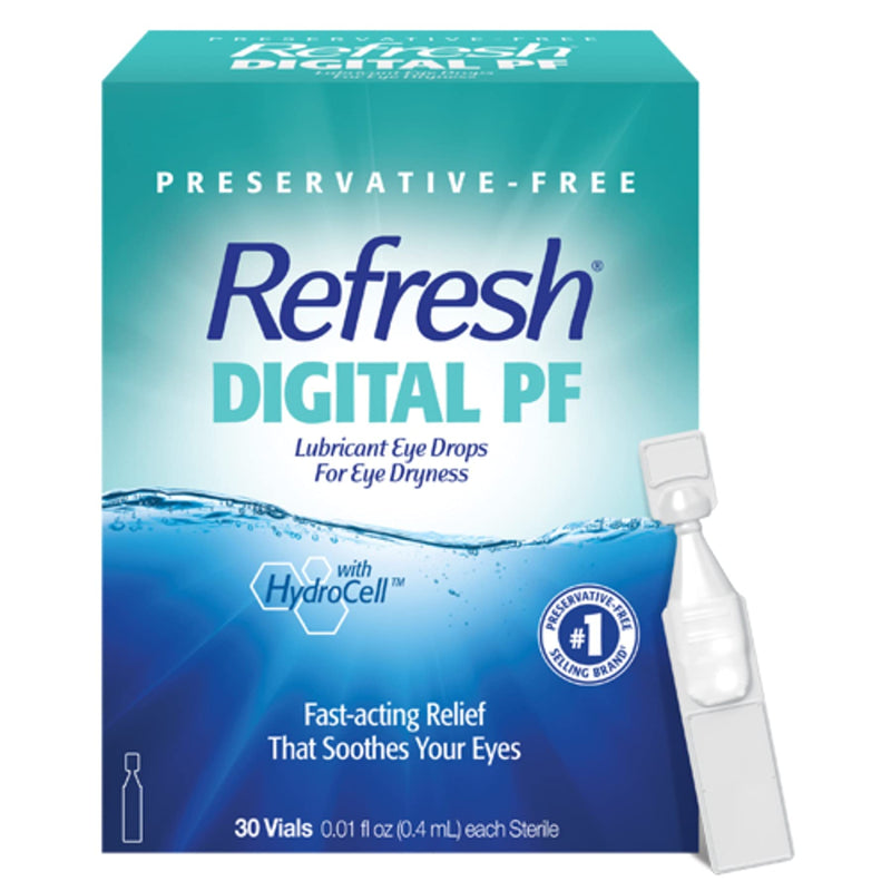 [Australia] - Refresh Digital PF Lubricant Eye Drops, Preservative-Free, 0.01 Fl Oz Single-Use Containers, 30 Count (Pack of 1) 