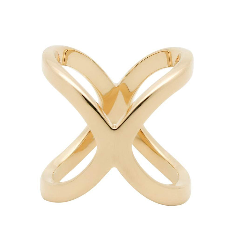[Australia] - SHAN LI HUA Simple Scarf Ring 2 Pearl Jewelry Scarf Buckle Gold Plating 6654 Gold-plated 