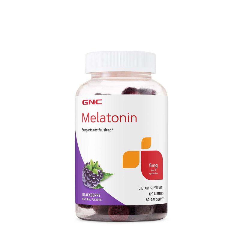 [Australia] - GNC Melatonin Gummies 5 mg - BlackBerry - 120 Gummies 