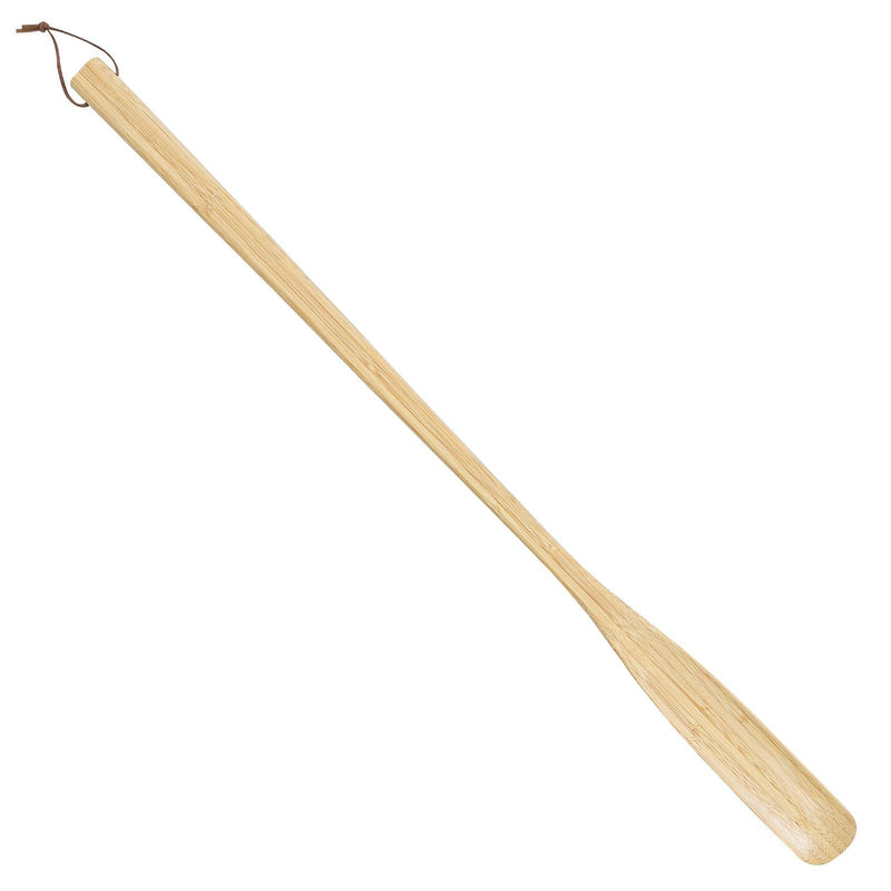 [Australia] - 21.6'' Long Handled Bamboo Wooden Shoe Horn,Wood Shoe Horn Long Handle for Seniors,Women and Men to Use While Standing,Professional Wooden ShoeHorn with Leather Strap for Hanging 