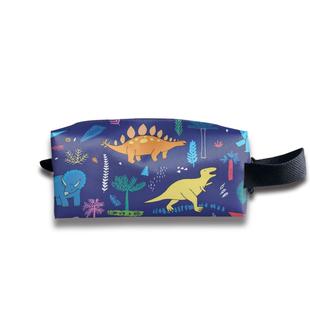 [Australia] - Dinosaur Larger Capacity Pencil Case with Zipper Closure Multi-Functional Travel Toiletry Pouch Storage Box for Girls Boys and Adults Dinosaur 
