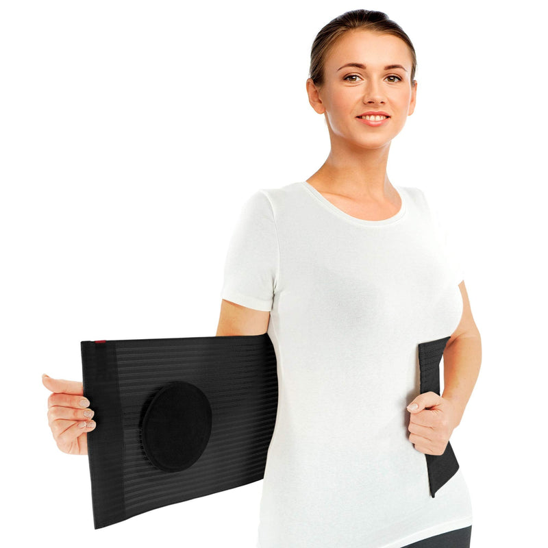 [Australia] - ORTONYX 10.25" Abdominal Binder and Umbilical Hernia Pad / Abdomen Navel Umbilical Hernia Support Belt / 524010PAD Black 3XL 
