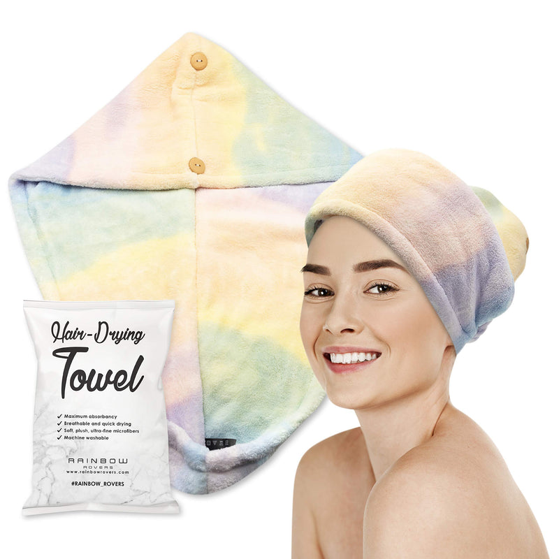 [Australia] - Microfiber Hair Towel Wrap for Women, Ultra Absorbent Hair Fibers for Quick Drying, Anti Frizz Hair Turbans for Wet Hair 