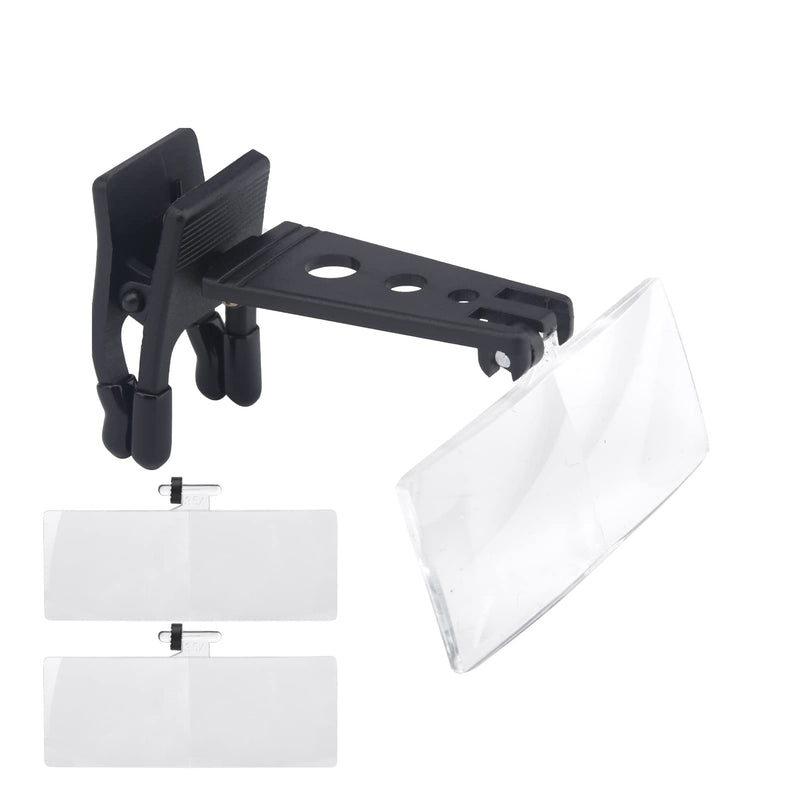 [Australia] - UXELY Magnifier Magnifying Lenses Magnifying Glass Clip On Eyeglass Loupe Hands Free 