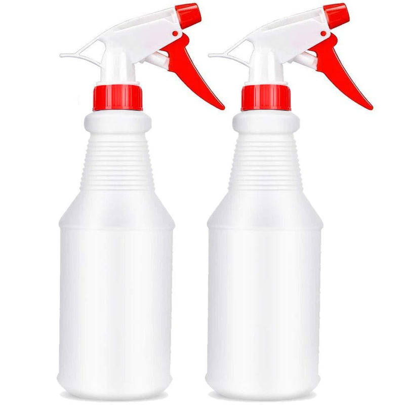 [Australia] - Empty Plastic Spray Bottles 16oz/500ml 2 Pack Professional Heavy Duty Reusable Water Spray Bottle with Adjustable Trigger Sprayer from Fine Mist to Stream for Hair Cleaning Solutions Gardening Plant 