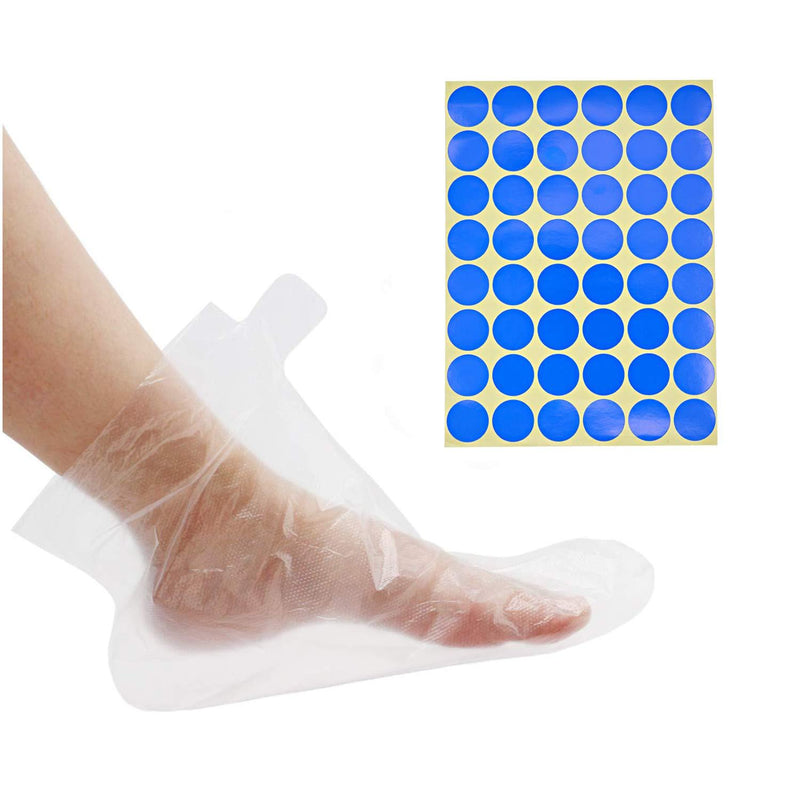 [Australia] - Bettli Paraffin Bath Liners Clear Plastic Disposable Booties Feet Covers Bags Plastic Socks Liners for Hot Spa Wax Treatment Pack of 200 