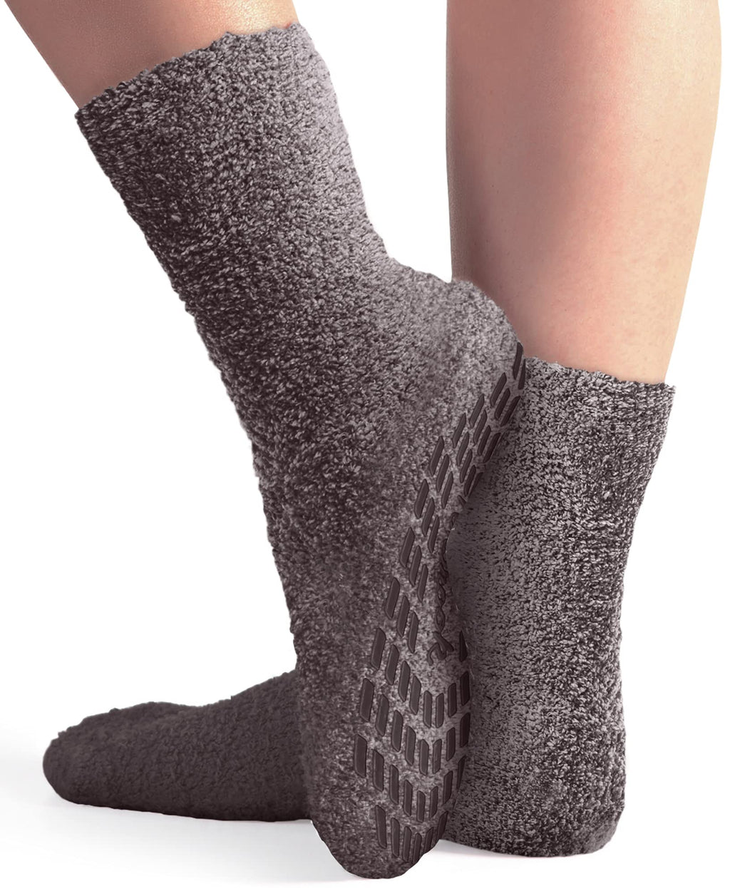 [Australia] - Moisturizing Spa Socks Aloe Infused | 2-Pair | Fuzzy Non Skid Gel Sleeping Socks 2- Pairs - Color Set 001 