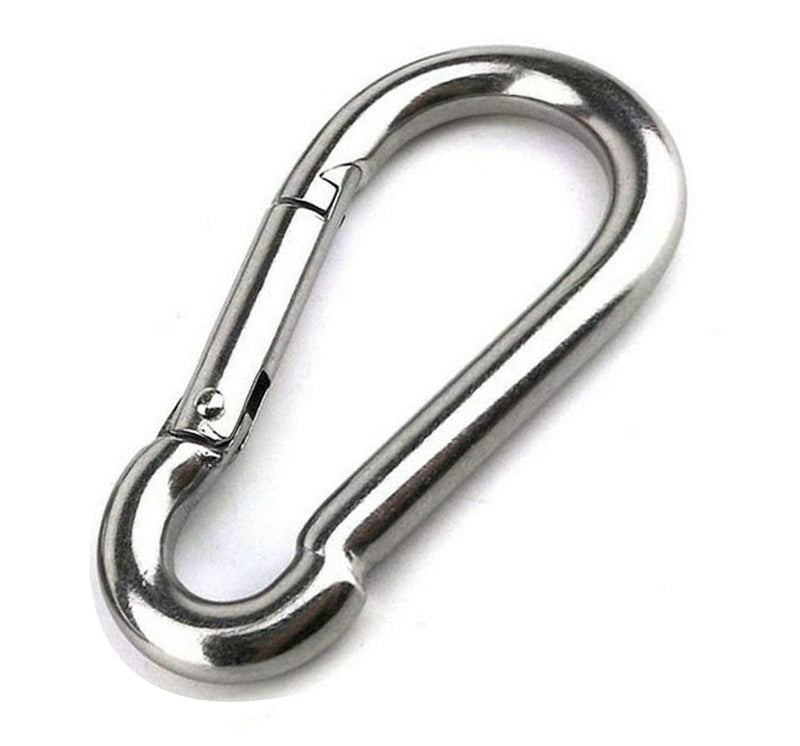 [Australia] - Large Carabiner Clip,5-1/2 Inch Heavy Duty Stainless Steel Spring Snap Hook for Outdoor Living,Gym,Boating,Hammock 