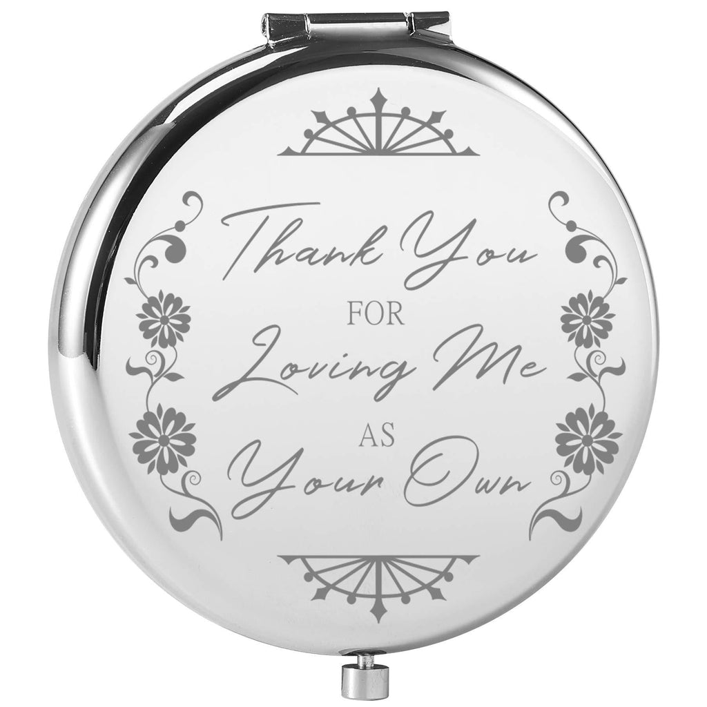 [Australia] - Dynippy Compact Mirror Silver 2 x 1x Magnification Makeup Mirror for Purses and Travel Folding Mini Pocket Mirror Portable Hand for Girls Woman Mother - Mother Father 