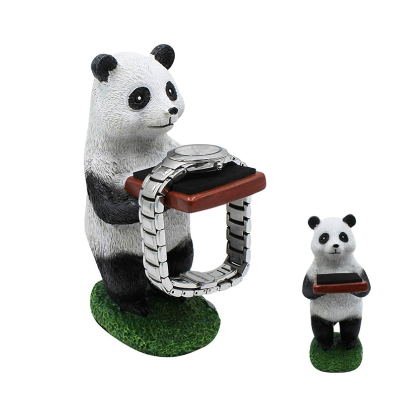 [Australia] - JUMISEE Cute Panda Watch Stand Creative Watch Storage Jewelry Display Table Ring Eyeglass Holder for Office Home Decoration 