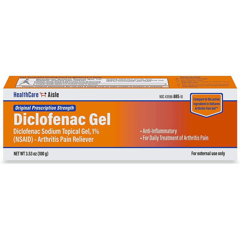 [Australia] - HealthCareAisle Diclofenac Gel, 1%, Arthritis Pain Relief - 100 g tube - Original Prescription Strength (NSAID) 