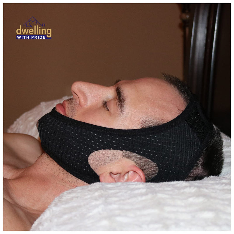 [Australia] - Anti Snore Chin Strap | Anti-Dry Mouth Chin Strap for CPAP Users | Stop Noise | Snoreless Sleeping Solution for Men and Women | Breathing Aid for Snoring 