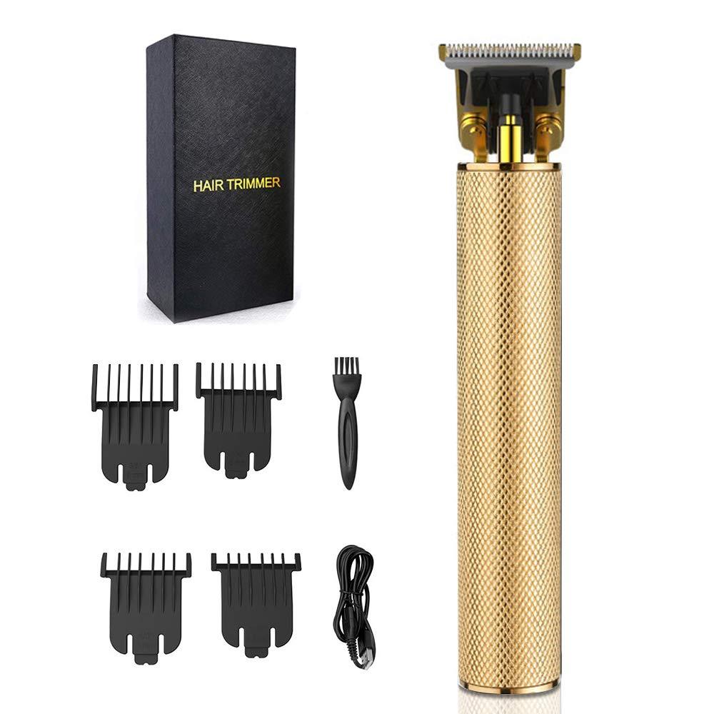 [Australia] - Hair Clippers for Men,Professional Electric Cordless Hair Trimmer,0mm Baldheaded Hair Clippers T-Blade Beard kit Zero Gapped Trimmers for Men with 4 Guide Combs Gold-1 