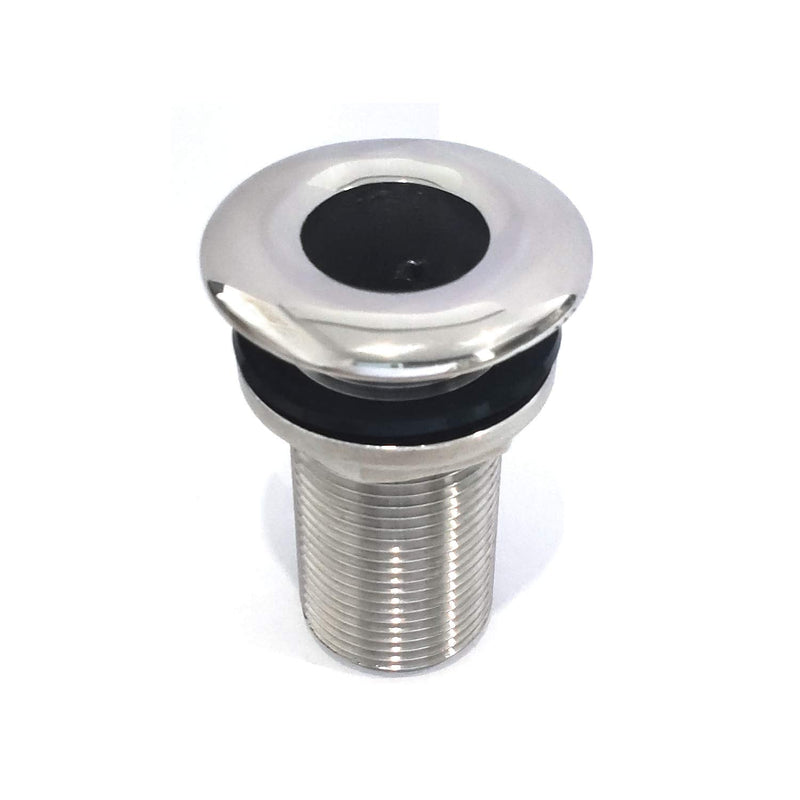 [Australia] - keehui 316 Stainless Steel Durable Combo Stainless Steel Thru-Hull Fitting w/Nut with Custom Gasket Boat Plumbing Fittings for Boats, Yachts, Marine 3/8" IN I.D. 