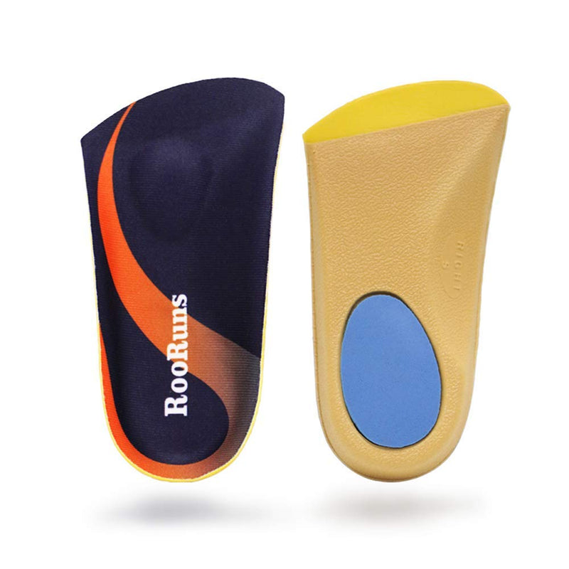 [Australia] - Orthotic Inserts 3/4 Length, Plantar Fasciitis Insoles with Metatarsal Pads Heel Cushion for Men and Women, High Arch Support Shoe Inserts for Flat Feet, Overpronation, Walking Running, M M(Men's7-10.5, Women's8-11.5) 