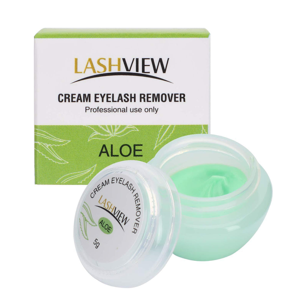 [Australia] - LASHVIEW Eyelash Extension Remover Cream, Light Aloe Flavor Cream,Eyelash Adhesive Remover, Low Irritation Cream for Sensitive Skin,5g 