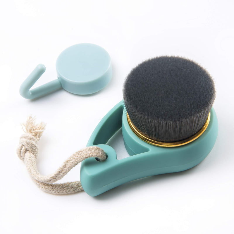 [Australia] - KWOAIZD Cleansing Facial Brush - Bamboo Charcoal Soft Bristle for Deep Pore Cleansing and Remover - Facial Care for Men and Women Face Cleaning Beauty Brush flat 