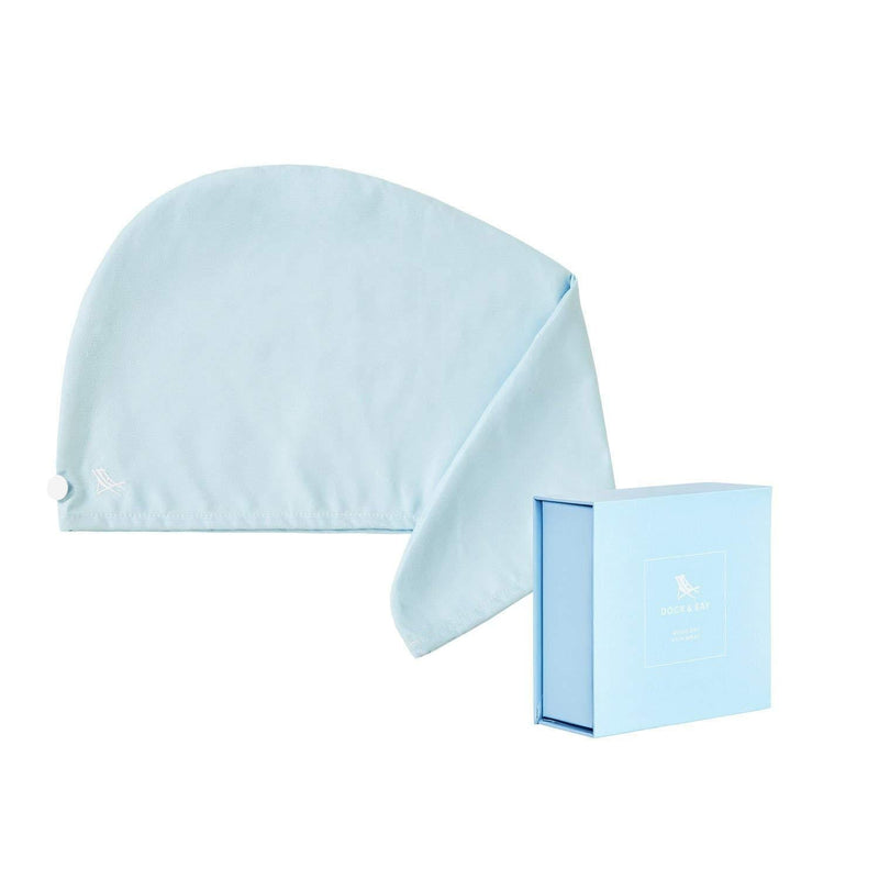 [Australia] - Quick Dry Hair Towel Wrap - Alaska Blue - One Size - womens hair towel - 100% Recycled 