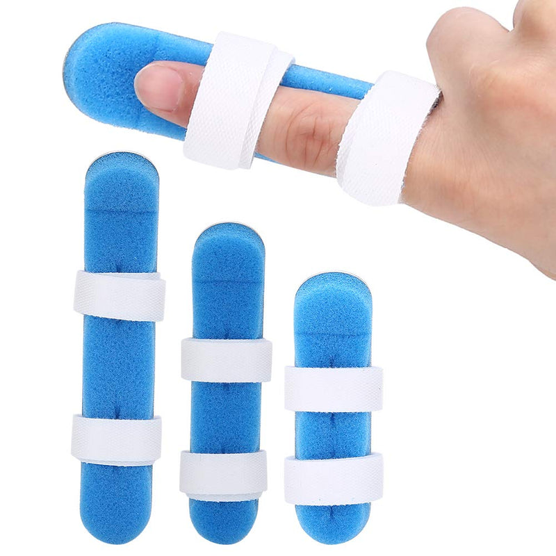 [Australia] - Trigger Finger Splint, Aluminum Finger Protection Adjustable Finger Orthosis with Soft Sponge Lining Finger Brace for Broken Fingers Arthritis Pain Sports Injuries(S) S 