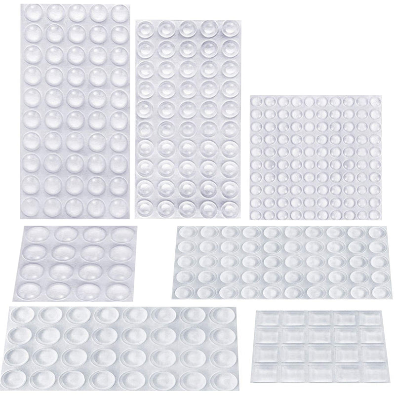 [Australia] - AUSTOR 318 Pieces Rubber Feet, Noise Dampening Buffer Pads Clear Rubber Pads Self Stick Bumper Pads for Doors, Cabinets, Drawers, Glass, Electrical Appliances 