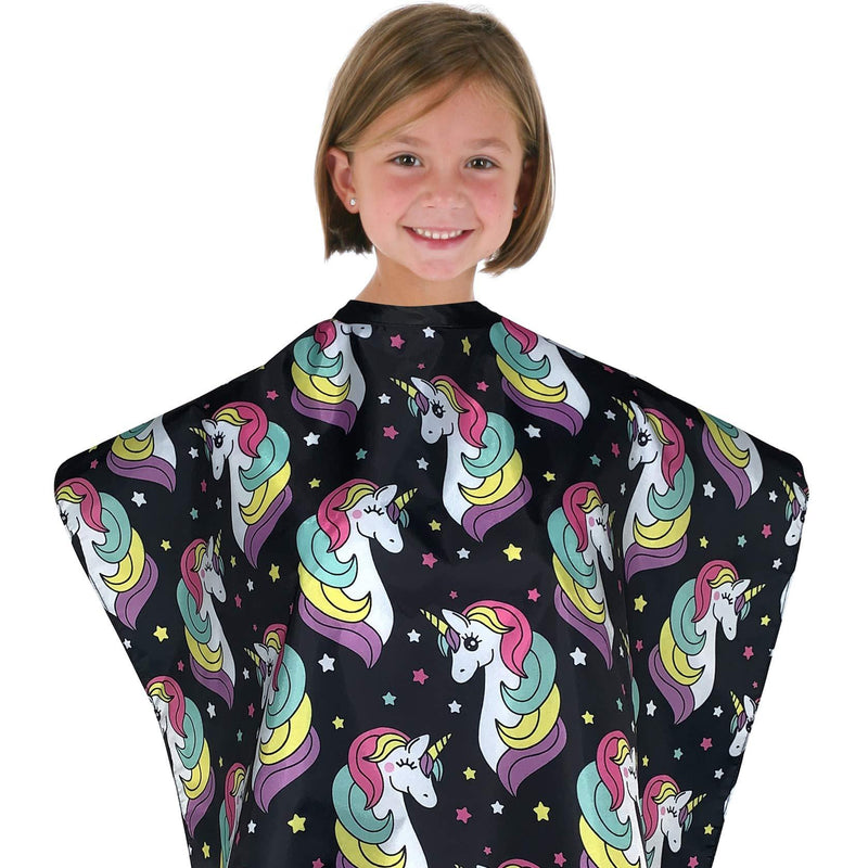 [Australia] - Unicorn Hair Salon Cape for Professional or Home Hair Cutting, Girls (Unicorn) 