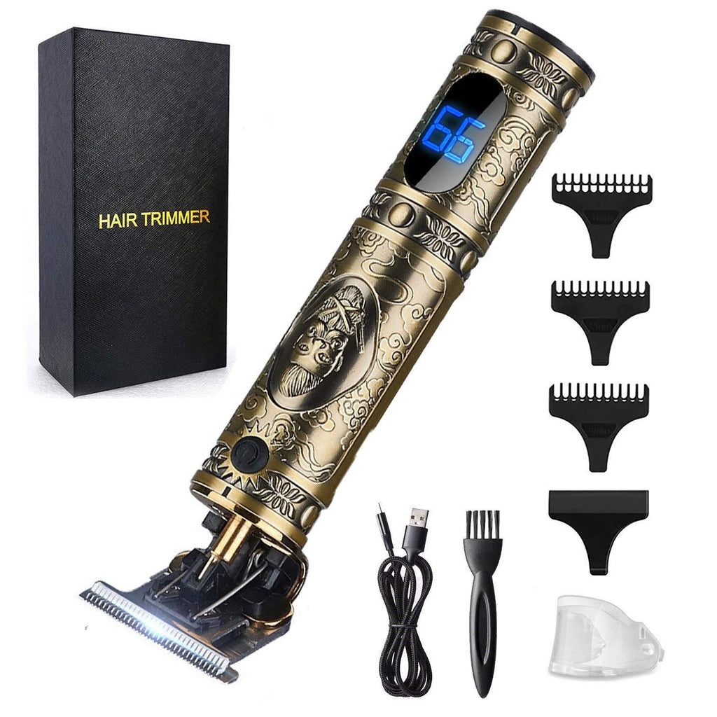 [Australia] - RESUXI Ornate Hair Clippers for Men Professional Hair Trimmers,Wireless Mens Clippers for Hair Cutting T-Blade Trimmer Barber Edgers T Liners,Cordless Haircut Kits Detail Beard Shaver Gifts for Men Bronze 